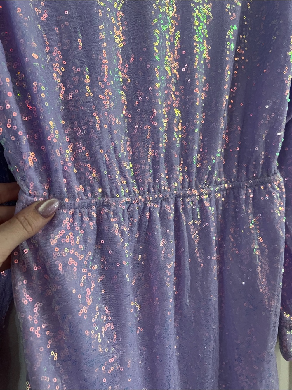 Le Lis Lavender Sequin Mini Dress - Picture 10 of 11